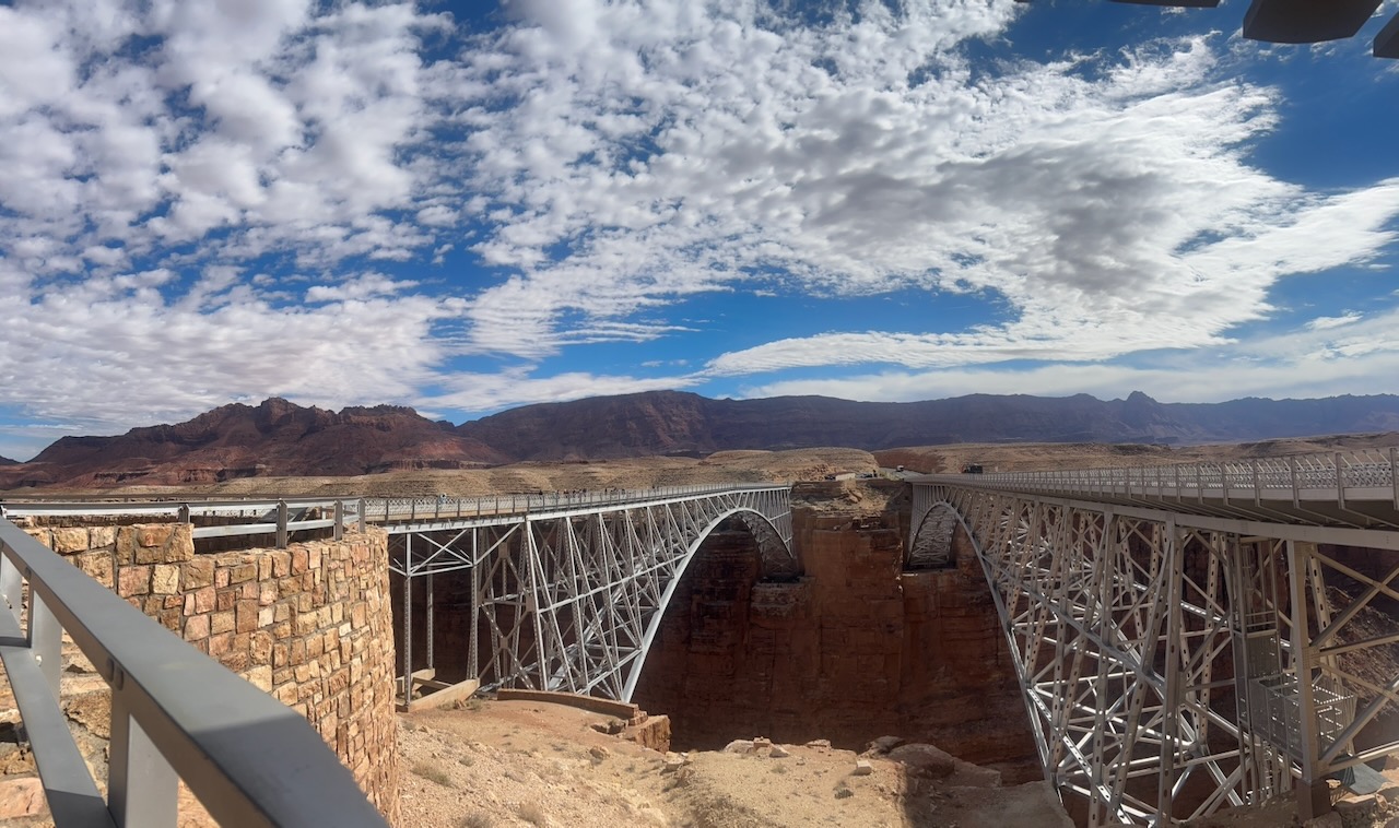 Navajo Bridge Lee Ferry panoramic Arizona