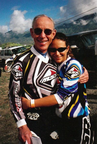 Malcolm Smith and young woman MSR gear mountain race